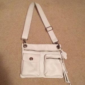 White Roots Village Leather Purse